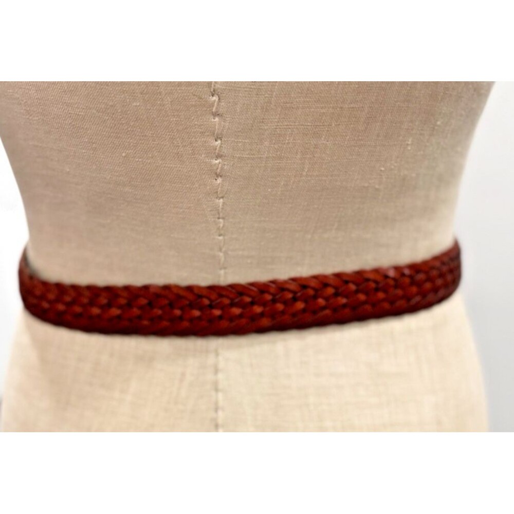 Polo Ralph Lauren Mens Tan Leather Belt 40 Braided NWT - Picture 5 of 13